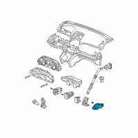 OEM 2007 Acura TSX Switch Assembly, Hazard & Passenger Srs Indicator Diagram - 35510-SEC-A11