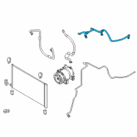 OEM 2019 Nissan Rogue Pipe-Front Cooler, Low Diagram - 92450-6FK0A