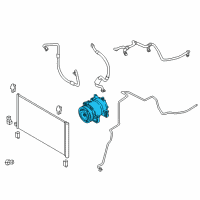 OEM 2014 Nissan Rogue Compressor Assy-Cooler Diagram - 92600-4BB2A