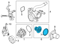 OEM Ford Maverick Thermostat Diagram - K2GZ-8575-C