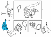 OEM Ford Maverick PUMP ASY Diagram - LX6Z-18D473-P