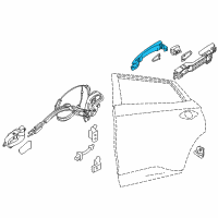 OEM 2015 Nissan Murano Grip-Outside Handle Diagram - 80640-4BA1C