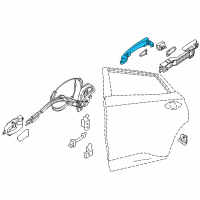 OEM 2021 Nissan Murano Grip-Outside Handle Diagram - 80640-4BA1C