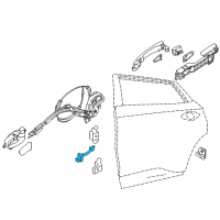 OEM 2015 Nissan Murano Link-Check, Rear Door Diagram - 82430-5AA0A