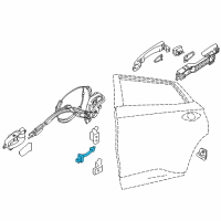 OEM Nissan Murano Link-Check, Rear Door Diagram - 82430-5AA0A