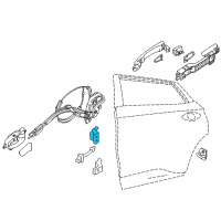 OEM 2020 Infiniti QX60 Hinge Assy-Rear Door Diagram - 82401-9AM0A
