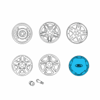 OEM 2001 Ford Escape Wheel Cap Diagram - 6L8Z-1130-F