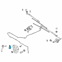 OEM 2018 Ford Escape Washer Pump Diagram - CJ5Z-17664-A