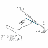 OEM 2013 Ford Escape Front Blade Diagram - CJ5Z-17528-B