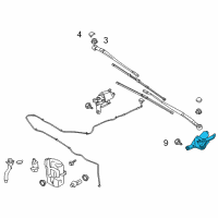 OEM 2018 Ford Escape Front Motor Diagram - CJ5Z-17508-D