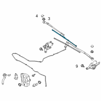 OEM 2018 Ford Escape Front Blade Diagram - CJ5Z-17528-C