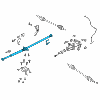 OEM Lincoln MKX Drive Shaft Assembly Diagram - F2GZ-4R602-F
