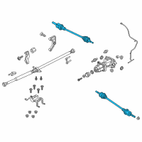 OEM 2016 Ford Edge Axle Assembly Diagram - F2GZ-4K138-C