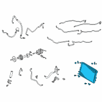 OEM Toyota Sequoia Condenser Diagram - 88460-0C080