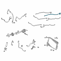 OEM 2003 Toyota Sequoia Suction Pipe Diagram - 88717-0C070