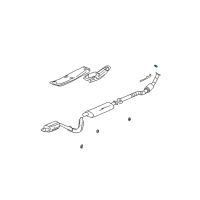 OEM Buick Rainier Converter & Pipe Seal Diagram - 15167765