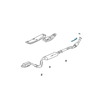 OEM 2002 Oldsmobile Bravada Front Shield Diagram - 15918791