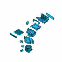 OEM Kia Sportage Blower Unit Diagram - 97207D9000