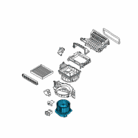 OEM 2017 Kia Sportage Motor & Fan Assembly-A/C Diagram - 971132P000