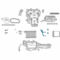 OEM 2019 Jeep Grand Cherokee Tube-Heater Core Diagram - 68079485AA