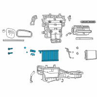 OEM 2016 Jeep Grand Cherokee EVAPORATOR-Air Conditioning Diagram - 68267079AB