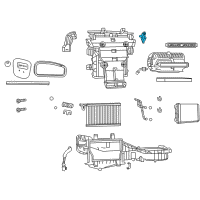 OEM Dodge Durango Hvac Heater Blend Door Actuator Diagram - 68079488AB