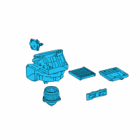 OEM Lexus SC430 Blower Assembly Diagram - 87130-24051