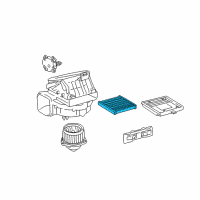 OEM 2006 Lexus SC430 Clean Air Filter Diagram - 87139-50030