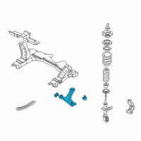 OEM 1997 Pontiac Sunfire Lower Control Arm Diagram - 15217438