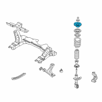 OEM 1998 Chevrolet Cavalier Mount, Front Suspension Strut Diagram - 22173158