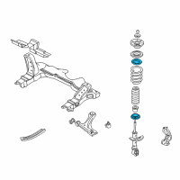 OEM 2000 Chevrolet Cavalier Insulator, Front Spring Upper Diagram - 22128882