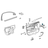 OEM Buick Mirror Switch Diagram - 13272182