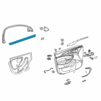 OEM 2012 Buick Regal Belt Weatherstrip Diagram - 13228099