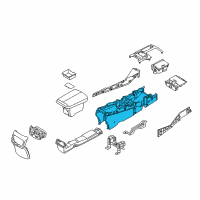 OEM Kia K900 Console Assembly-Floor Diagram - 846103T700KHD