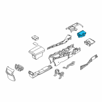 OEM Kia Cup Holder Assembly Diagram - 846703T400KHD