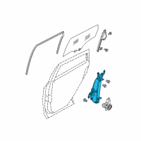 OEM Nissan Rogue Regulator Assy-Door Window, LH Diagram - 82721-JM00A