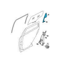 OEM 2014 Nissan Rogue Select Corner Assy-Rear Door, RH Diagram - 82234-JM00A