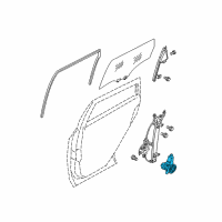 OEM 2010 Nissan Rogue Motor Assembly - Regulator, LH Diagram - 80731-JX00C