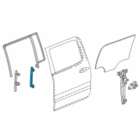 OEM 2020 Cadillac Escalade ESV Window Channel Diagram - 84010825