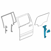 OEM Cadillac Escalade Regulator Diagram - 84043807