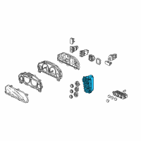 OEM Honda Civic Control Assy., Heater Diagram - 79500-S5D-A02