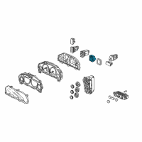 OEM 2002 Honda Civic Switch Assembly, Remote Control Mirror (Graphite Black) Diagram - 35190-S5P-A01ZA