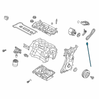 OEM Ford Edge Dipstick Diagram - AG9Z-6750-A