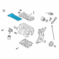 OEM Ford Mustang Valve Cover Gasket Diagram - BB5Z-6584-A