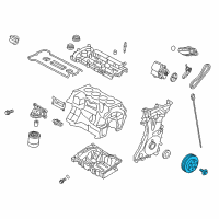 OEM 2013 Ford Edge Pulley Diagram - AG9Z-6312-B