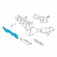 OEM Ford Escape Manifold With Converter Gasket Diagram - CV6Z-9448-A