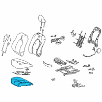 OEM 2022 Toyota Camry Seat Cushion Pad Diagram - 71511-06840
