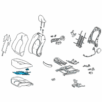 OEM Toyota Avalon Seat Cushion Heater Diagram - 87510-06110