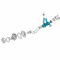 OEM 2010 Saturn Sky Housing Asm-Engine Coolant Thermostat Diagram - 12605853