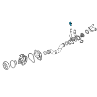 OEM Cadillac Temperature Sensor Diagram - 12611420